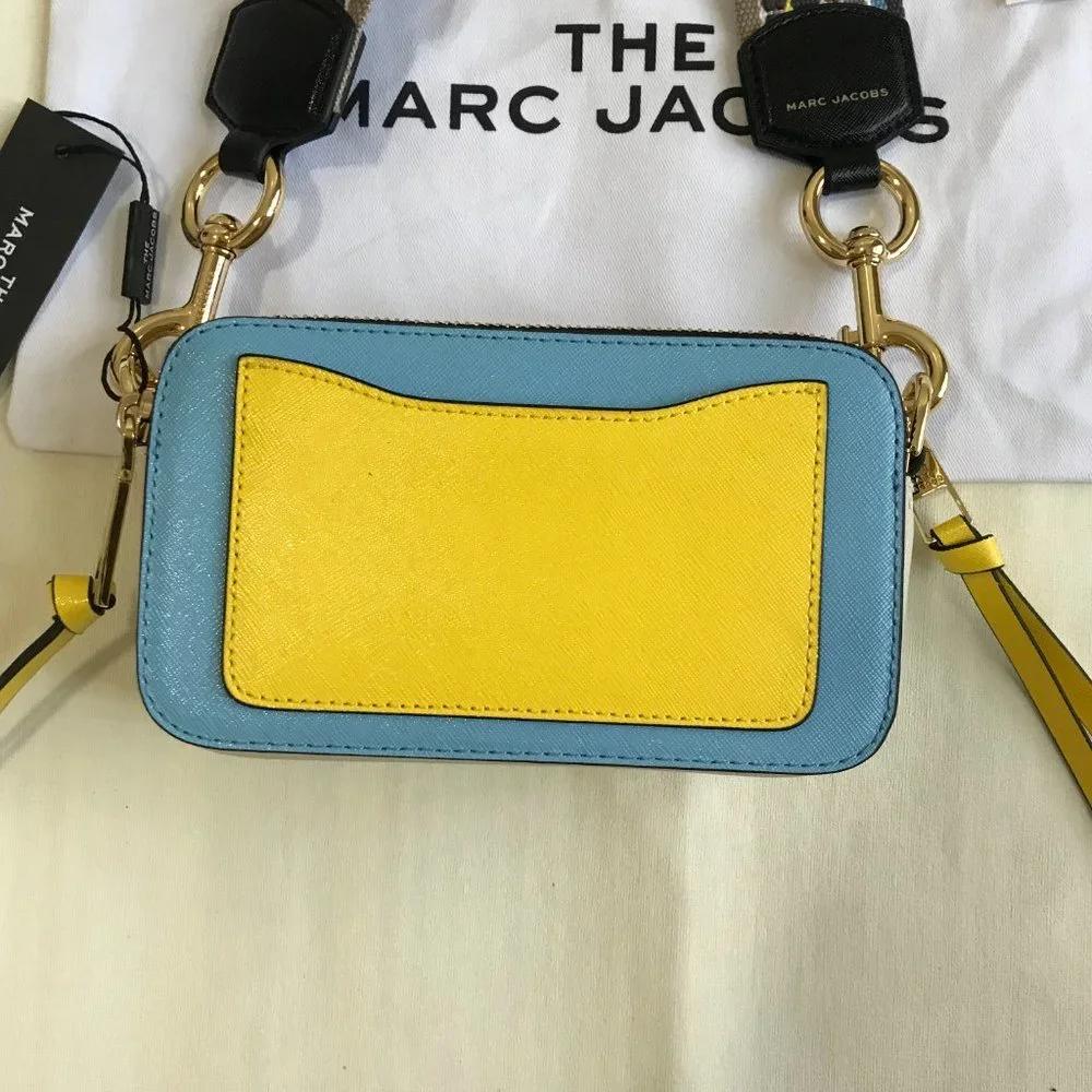 Marc Jacobs Snapshot Tricolor Leather Camera Bag Blue - Picture 7 of 7